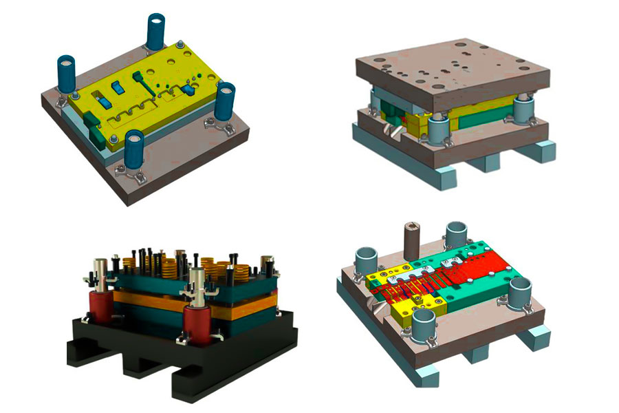 Design of stamping dies for irregular parts