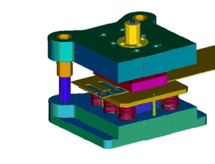 The working status of stamping molds