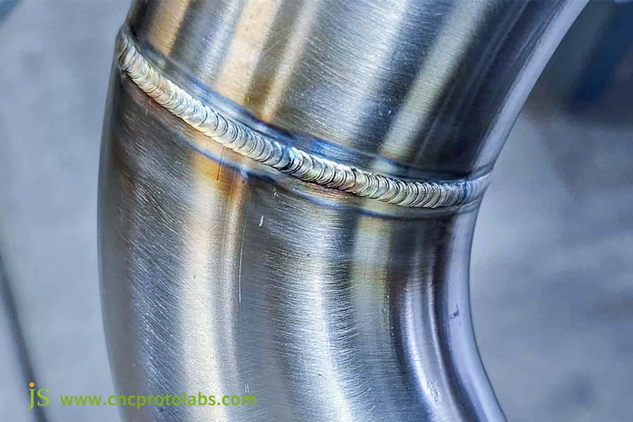 TIG welded stainless pipe