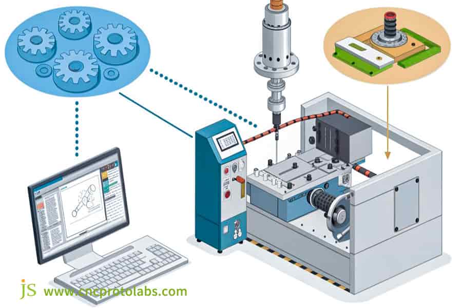 CNC machining process