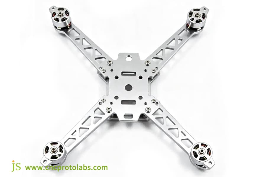 aluminum alloy 5 axis CNC machining drone frame parts