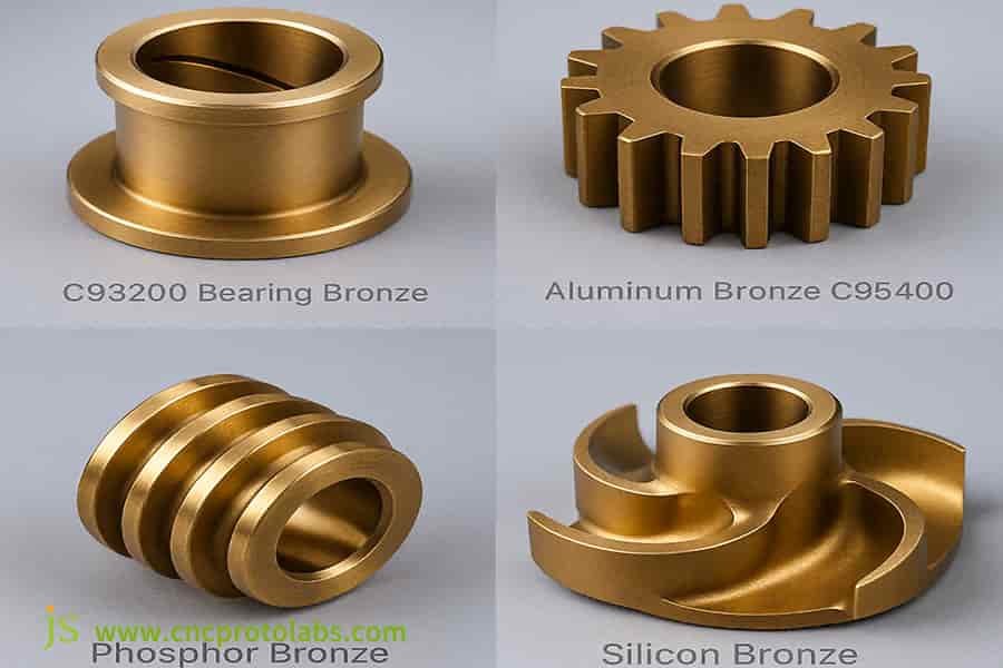 Os preços dos diferentes tipos e qualidades de bronze variam muito.